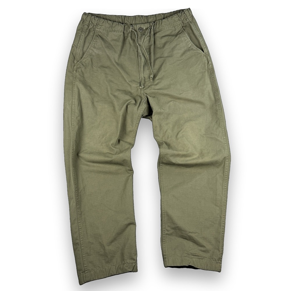 orSlow • New Yorker Ripstop Pants • Size 4 (US L) • Army Green • Made In Japan